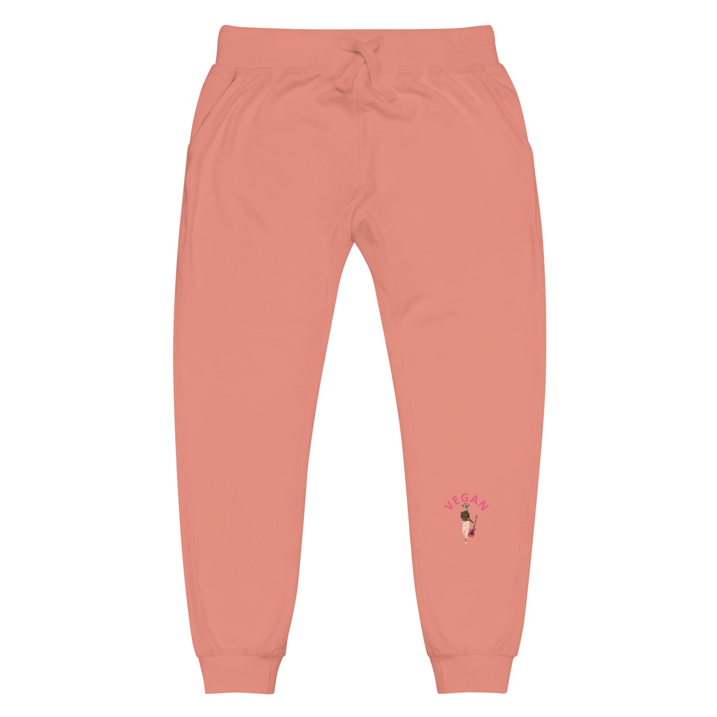 Vegan Guitar Unisex Fleece Sweatpants