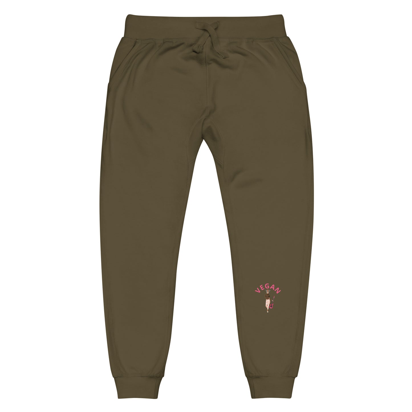 Vegan Guitar Unisex Fleece Sweatpants