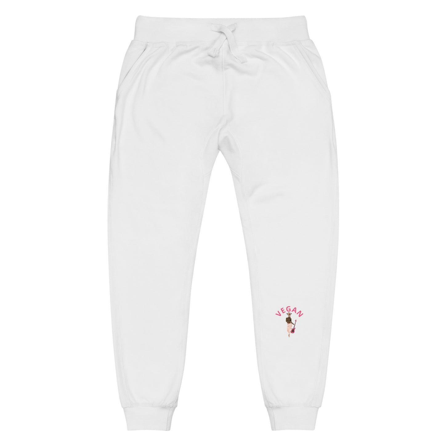 Vegan Guitar Unisex Fleece Sweatpants