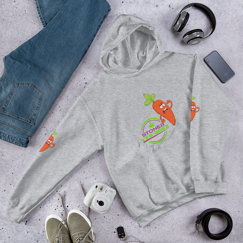 Stoner Veg-geez Carrot Hoodie